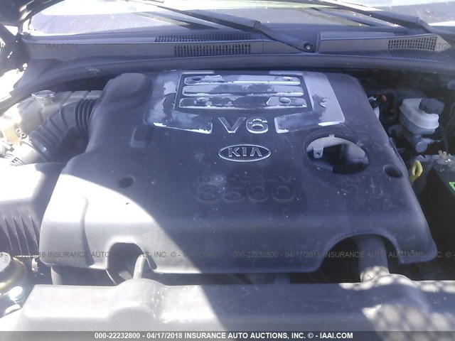 KNDJD733755462654 - 2005 KIA SORENTO EX/LX BLUE photo 10