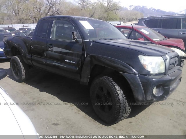 5TEUU42N75Z038256 - 2005 TOYOTA TACOMA ACCESS CAB BLACK photo 1