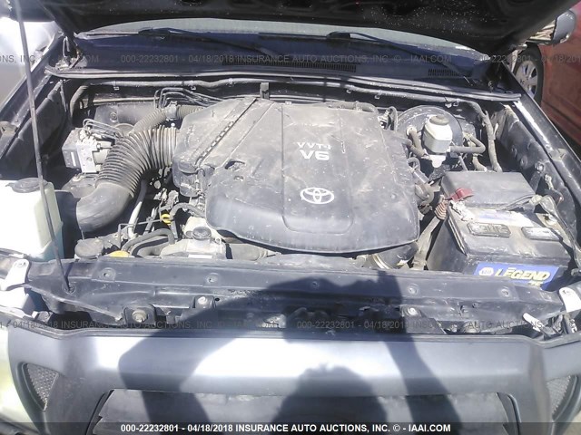 5TEUU42N75Z038256 - 2005 TOYOTA TACOMA ACCESS CAB Schwarz Foto 10