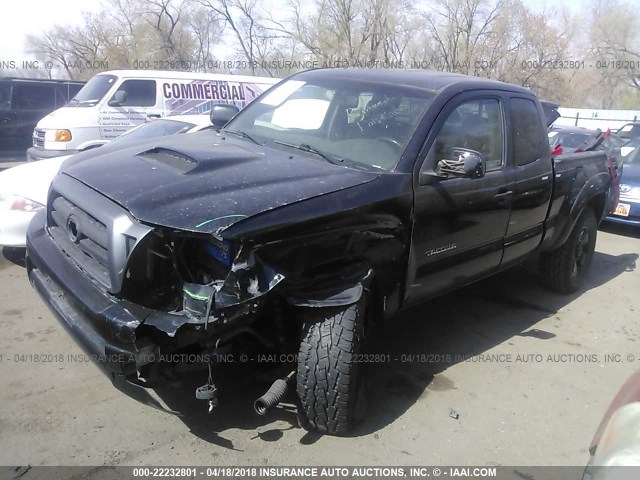 5TEUU42N75Z038256 - 2005 TOYOTA TACOMA ACCESS CAB Schwarz Foto 2
