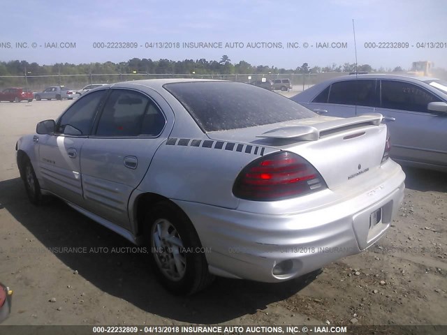 1G2NF52T81C143663 - 2001 PONTIAC GRAND AM SE1 SILVER photo 3