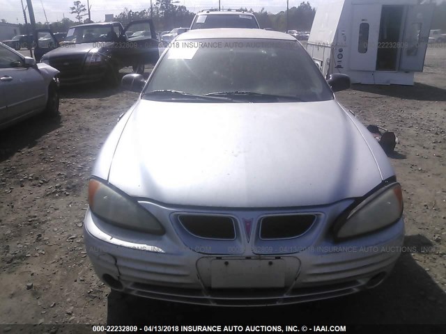 1G2NF52T81C143663 - 2001 PONTIAC GRAND AM SE1 SILVER photo 6