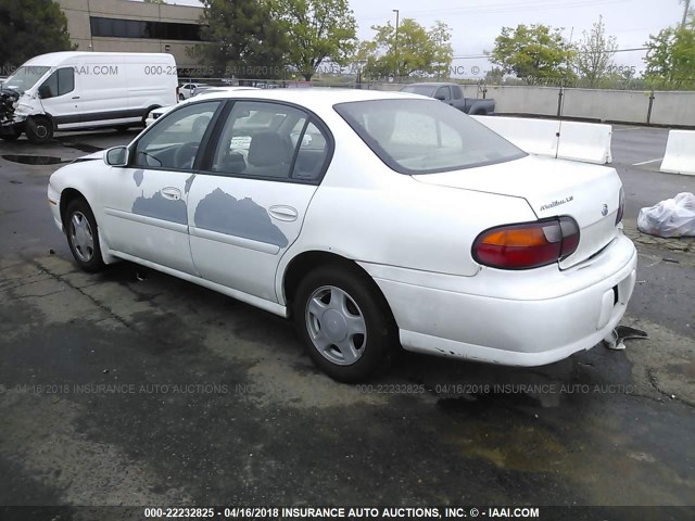 1G1NE52J1Y6220324 - 2000 CHEVROLET MALIBU LS WHITE photo 3