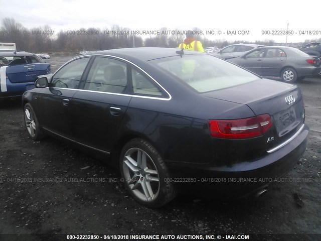 WAUFGAFB7AN057107 - 2010 AUDI A6 PREMIUM PLUS BLUE photo 3