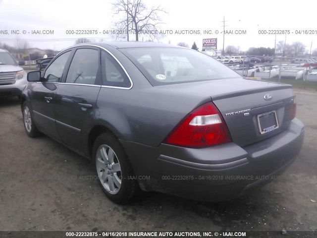 1FAFP27116G123442 - 2006 FORD FIVE HUNDRED SEL GRAY photo 3