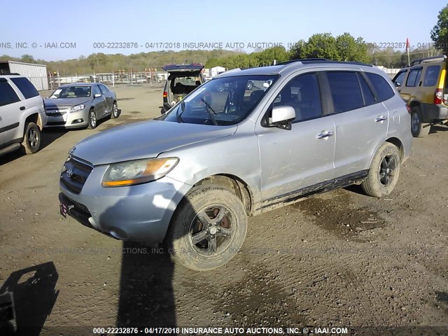 KM8SG13D57U124885 - 2007 HYUNDAI SANTA FE GLS SILVER photo 2