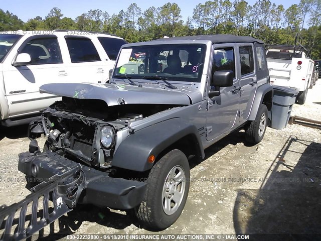 1C4BJWDG8DL650201 - 2013 JEEP WRANGLER UNLIMITE SPORT SILVER photo 2