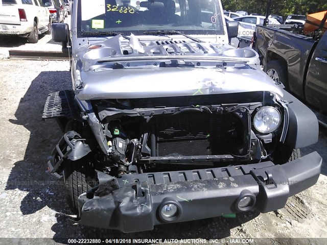 1C4BJWDG8DL650201 - 2013 JEEP WRANGLER UNLIMITE SPORT SILVER photo 6