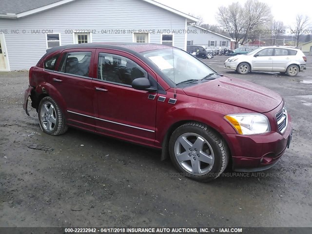 1B3HB78K97D187075 - 2007 DODGE CALIBER R/T BURGUNDY photo 1