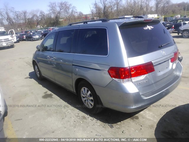 5FNRL38618B070466 - 2008 HONDA ODYSSEY EXL ნაცრისფერი ფოტო 3