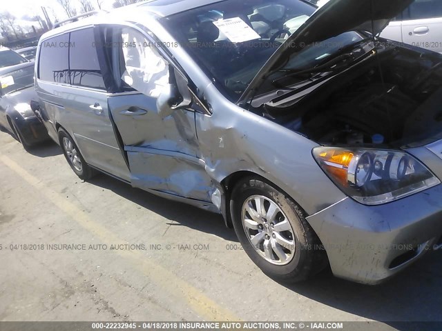 5FNRL38618B070466 - 2008 HONDA ODYSSEY EXL ნაცრისფერი ფოტო 6