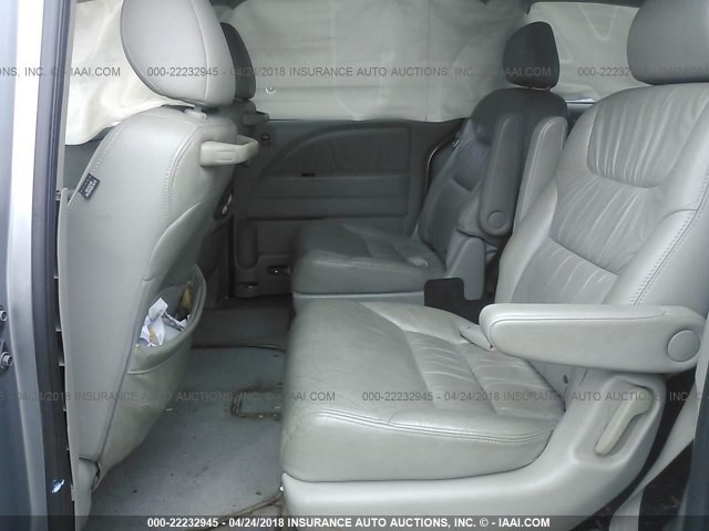 5FNRL38618B070466 - 2008 HONDA ODYSSEY EXL ნაცრისფერი ფოტო 8