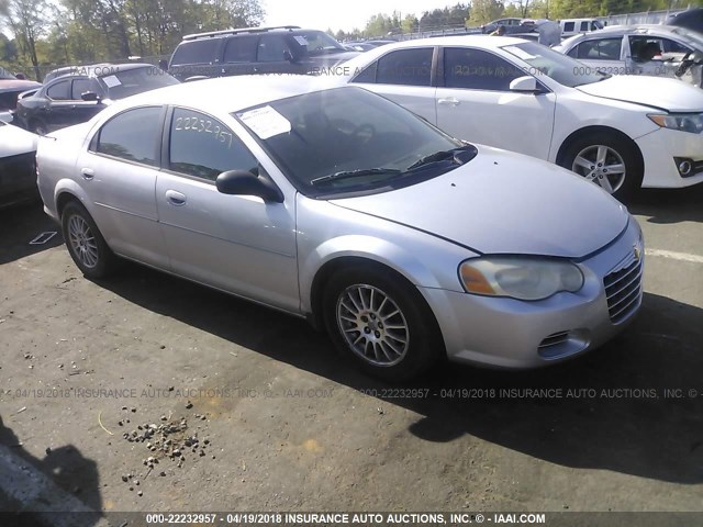 1C3EL46X24N303853 - 2004 CHRYSLER SEBRING LX SILVER photo 1