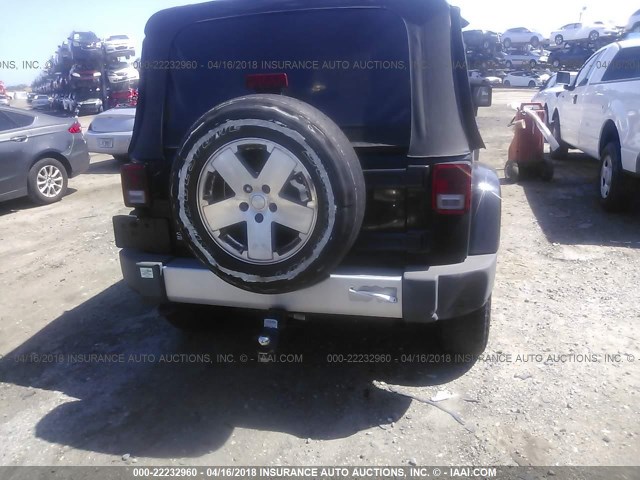 1J4BA5H18AL115438 - 2010 JEEP WRANGLER UNLIMITE SAHARA BLACK photo 6