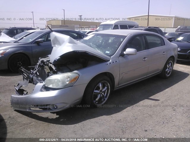 1G4HE57Y27U108745 - 2007 BUICK LUCERNE CXS SILVER photo 2