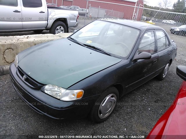 2T1BR12E5XC255465 - 1999 TOYOTA COROLLA VE/CE/LE GREEN photo 2