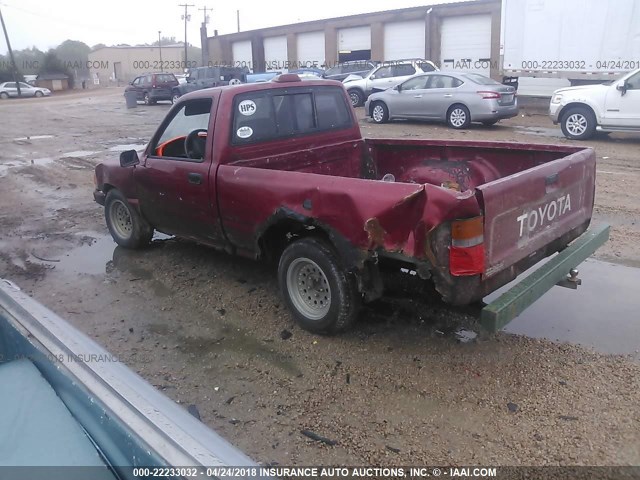 4TARN81A7RZ225339 - 1994 TOYOTA PICKUP 1/2 TON SHORT WHEELBASE STB RED photo 3