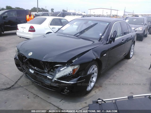 WBAHL83536DT04647 - 2006 BMW 750 I BLACK photo 2