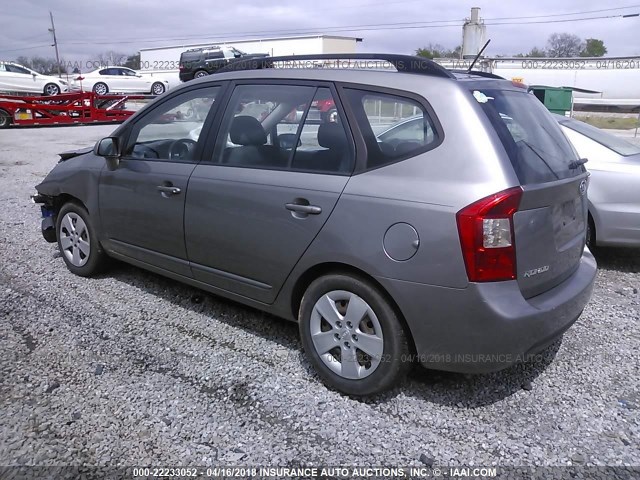 KNAFG528X97259859 - 2009 KIA RONDO LX/EX GRAY photo 3