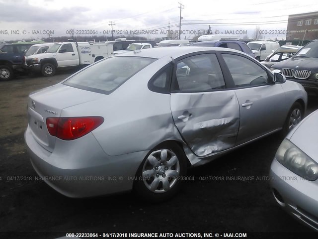 KMHDU46D37U268157 - 2007 HYUNDAI ELANTRA GLS/SE/LIMITED SILVER photo 4