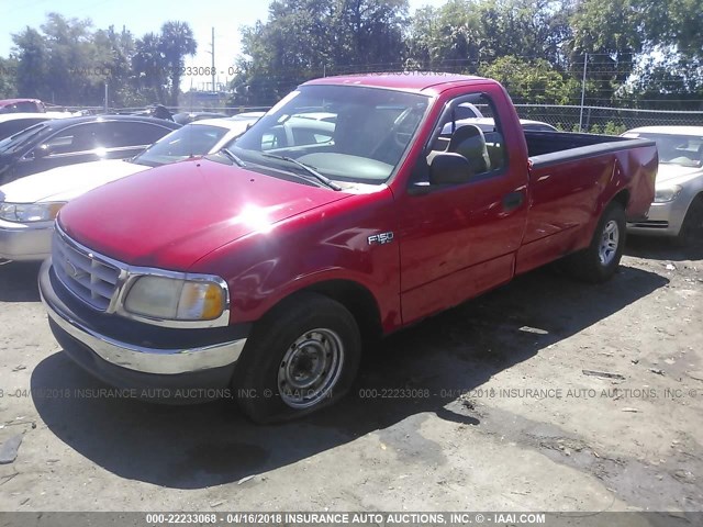 1FTZF1724XNA28187 - 1999 FORD F150 RED photo 2