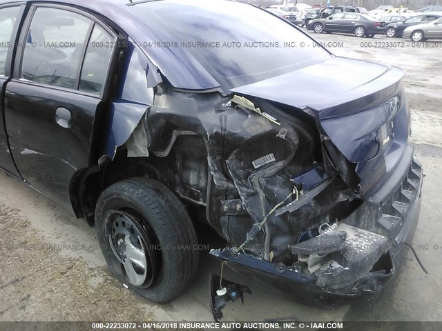 1G8AJ55F47Z189098 - 2007 SATURN ION LEVEL 2 BLUE photo 6