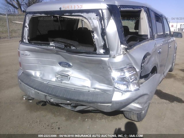 2FMDK52C09BA07263 - 2009 FORD FLEX SEL ვერცხლისფერი ფოტო 6