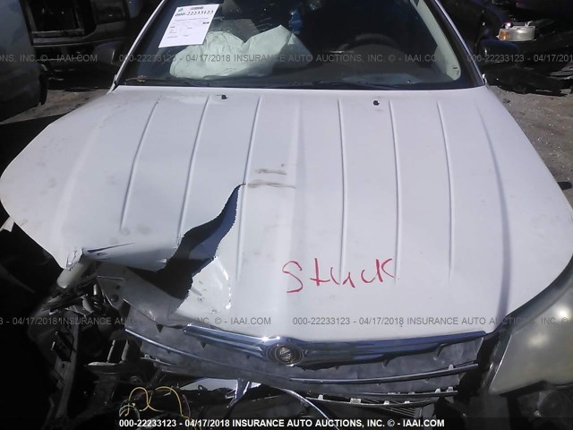 1C3LC45K98N674902 - 2008 CHRYSLER SEBRING WHITE photo 10