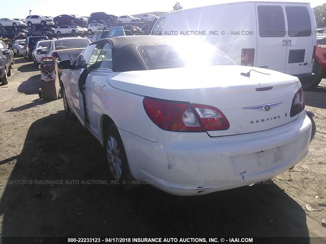 1C3LC45K98N674902 - 2008 CHRYSLER SEBRING WHITE photo 3