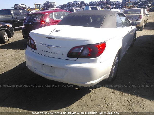 1C3LC45K98N674902 - 2008 CHRYSLER SEBRING WHITE photo 4