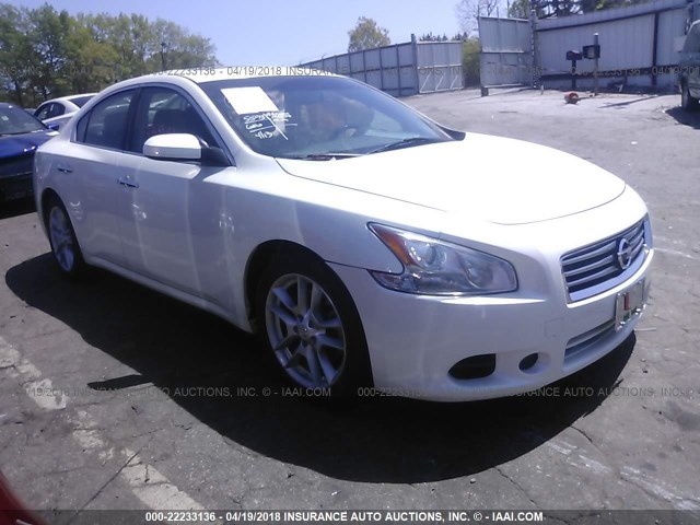 1N4AA5AP1EC497730 - 2014 NISSAN MAXIMA S/SV WHITE photo 1