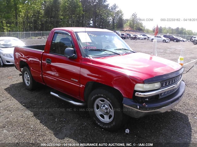 1GCEC14V42Z140396 - 2002 CHEVROLET SILVERADO C1500 RED photo 1