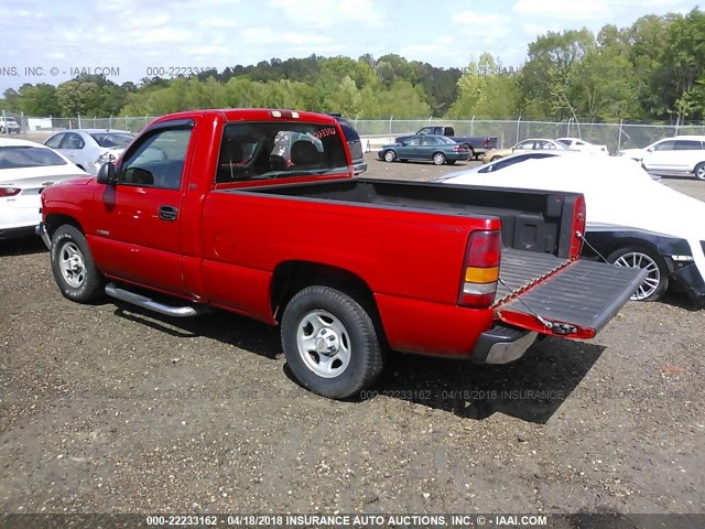 1GCEC14V42Z140396 - 2002 CHEVROLET SILVERADO C1500 RED photo 3