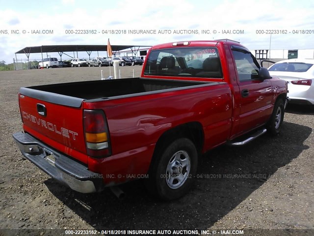 1GCEC14V42Z140396 - 2002 CHEVROLET SILVERADO C1500 RED photo 4