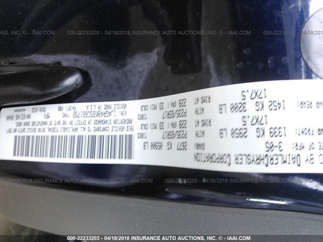 1J4GR48K65C661792 - 2005 JEEP GRAND CHEROKEE LAREDO/COLUMBIA/FREEDOM 蓝色 照片 9