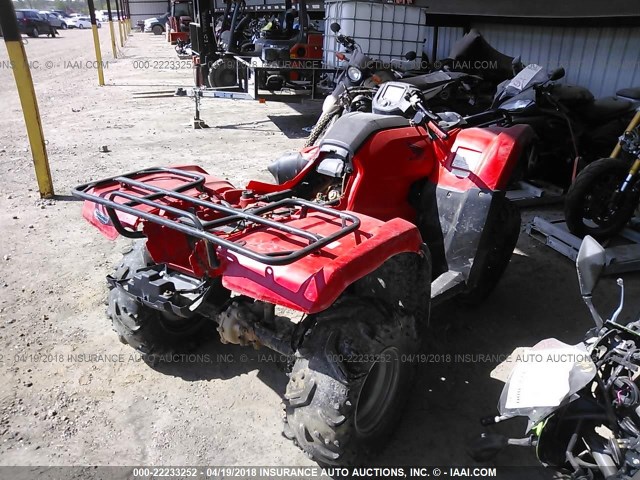 1HFTE4005H4313299 - 2017 HONDA TRX420 FM RED photo 4