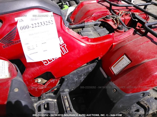 1HFTE4005H4313299 - 2017 HONDA TRX420 FM RED photo 9