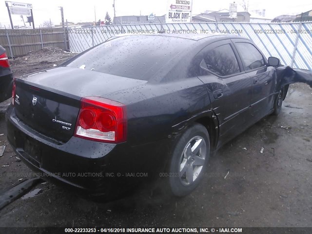 2B3CA3CV6AH252546 - 2010 DODGE CHARGER SXT BLACK photo 4