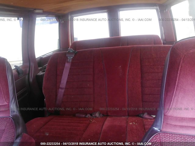 1GKDM15Z7LB533401 - 1990 GMC SAFARI MAROON photo 8