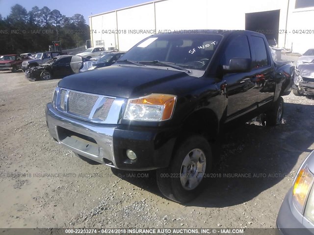 1N6BA07D18N356886 - 2008 NISSAN TITAN XE/SE/LE BLACK photo 2