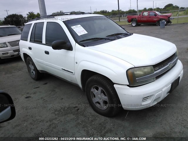 1GNDS13S322256839 - 2002 CHEVROLET TRAILBLAZER  WHITE photo 1