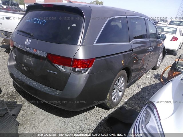 5FNRL5H33GB135575 - 2016 HONDA ODYSSEY SE GRAY photo 4