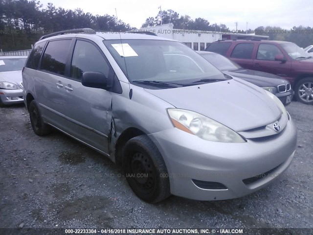 5TDZA23C16S546074 - 2006 TOYOTA SIENNA CE/LE SILVER photo 1