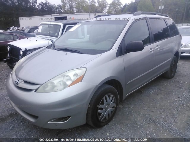 5TDZA23C16S546074 - 2006 TOYOTA SIENNA CE/LE SILVER photo 2