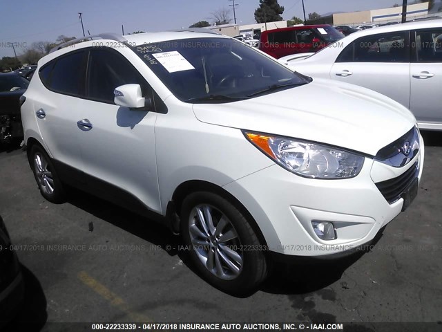 KM8JU3AC5BU156724 - 2011 HYUNDAI TUCSON GLS/LIMITED WHITE photo 1