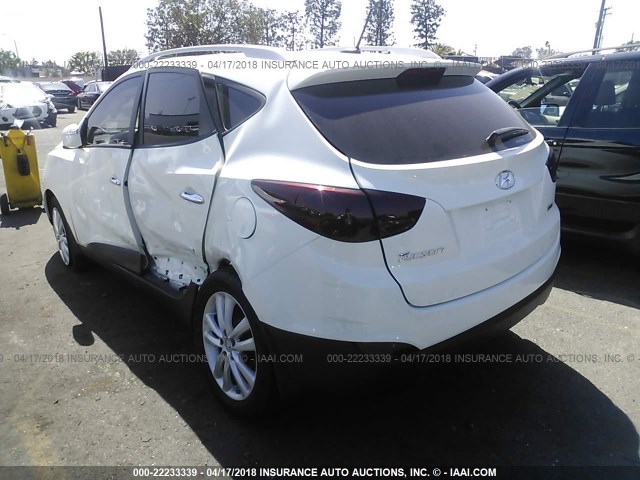 KM8JU3AC5BU156724 - 2011 HYUNDAI TUCSON GLS/LIMITED WHITE photo 3