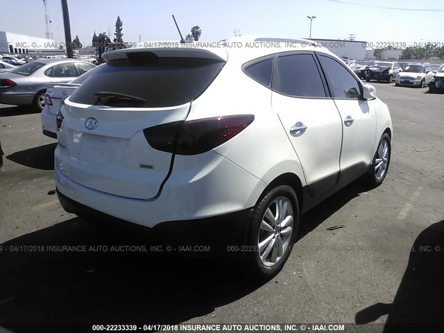 KM8JU3AC5BU156724 - 2011 HYUNDAI TUCSON GLS/LIMITED 白色 照片 4