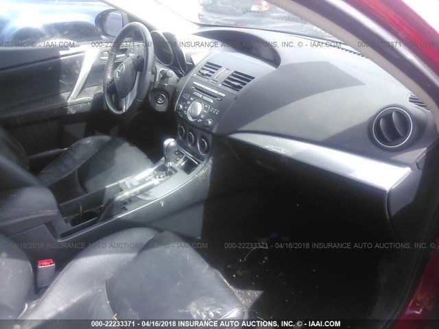 JM1BL1S51A1174072 - 2010 MAZDA 3 S RED photo 5