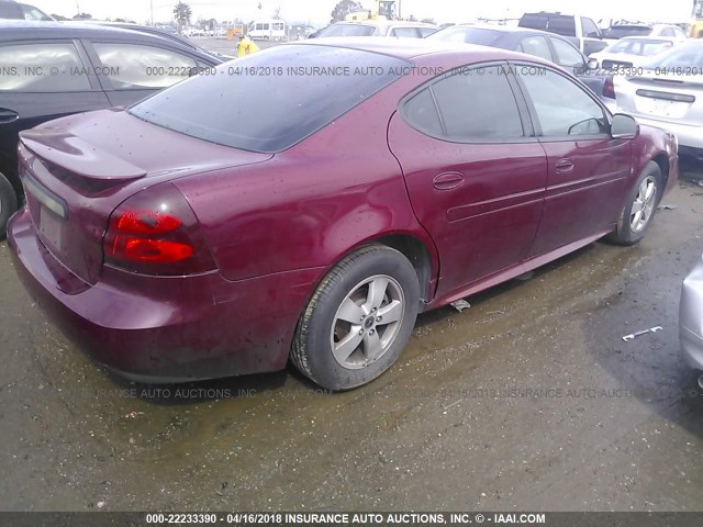 2G2WP552661120500 - 2006 PONTIAC GRAND PRIX 红色 照片 4