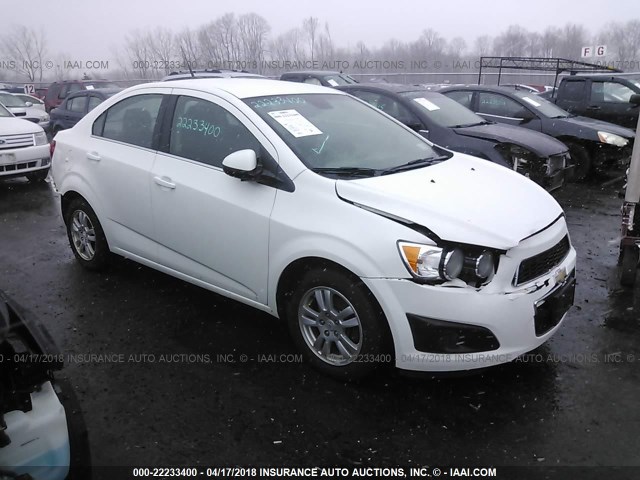 1G1JD5SHXC4105000 - 2012 CHEVROLET SONIC LT WHITE photo 1